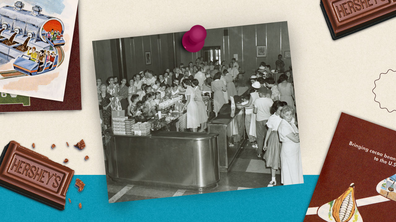 Historical photos of Hershey Chocolate Factory