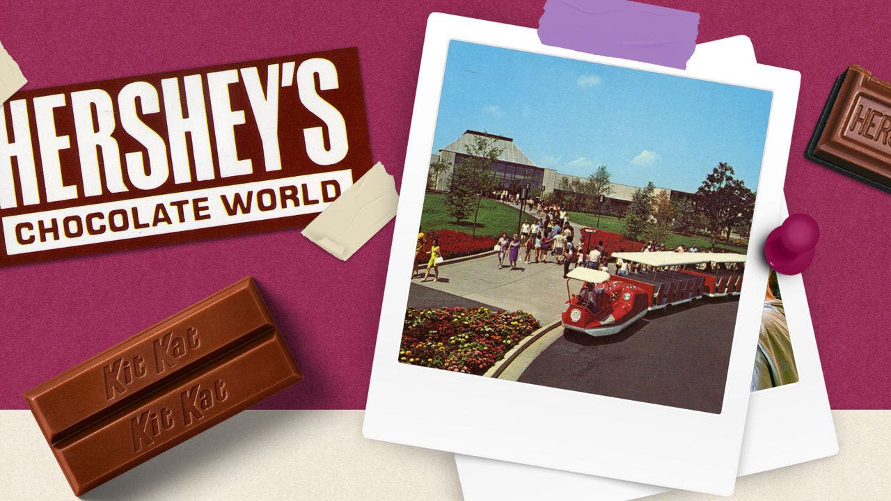 Historical photos of HERSHEY'S CHOCOLATE WORLD