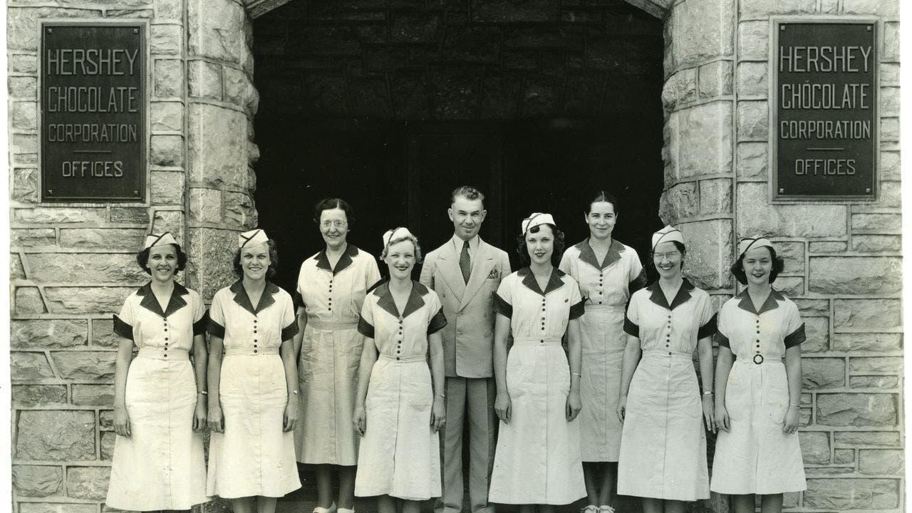 Historical photos of Hershey Chocolate Factory