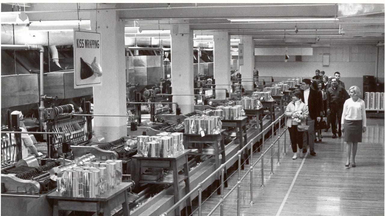 Historical photos of Hershey Chocolate Factory