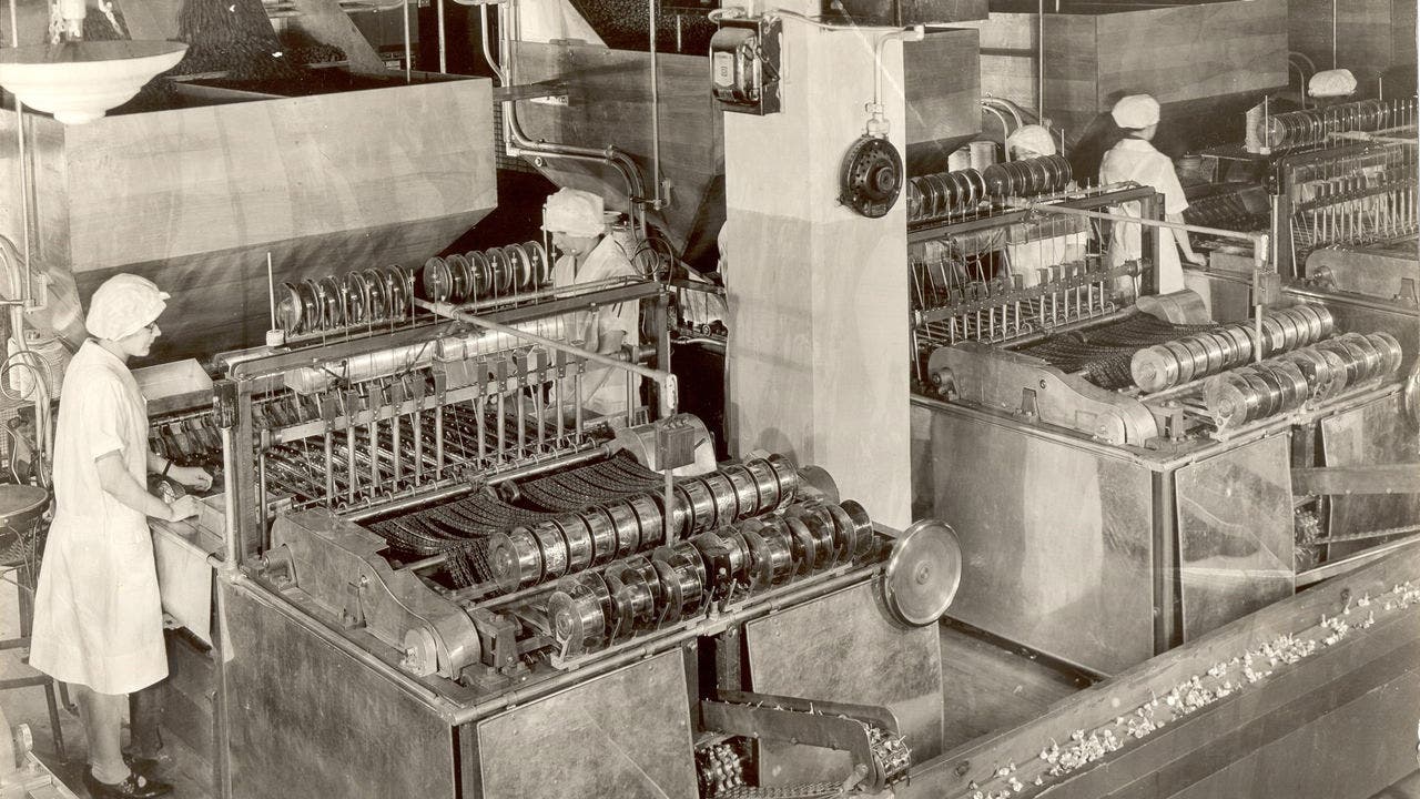 Historical photos of Hershey Chocolate Factory