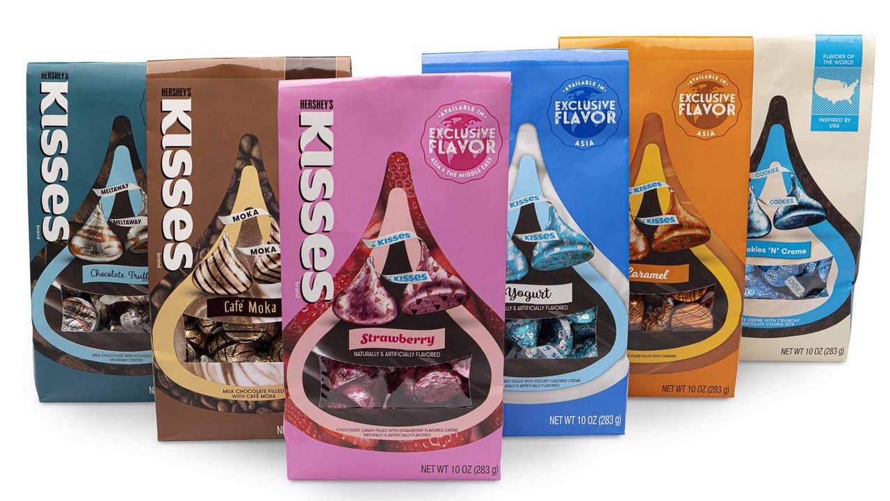 Flavors of the World HERSHEY'S KISSES Chocolates