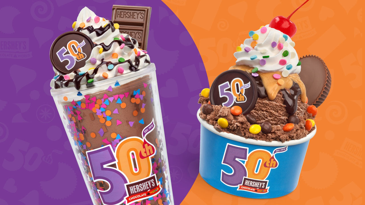 50th Anniversary Milkshake and Sundae