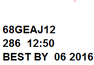 UPC Code Sample