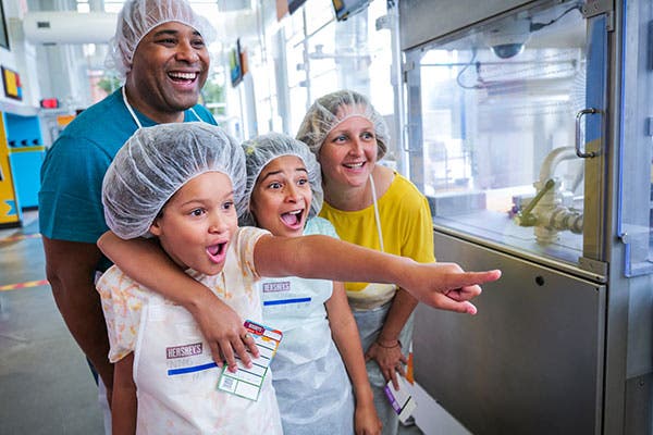 Family at Create Your Own Candy Bar