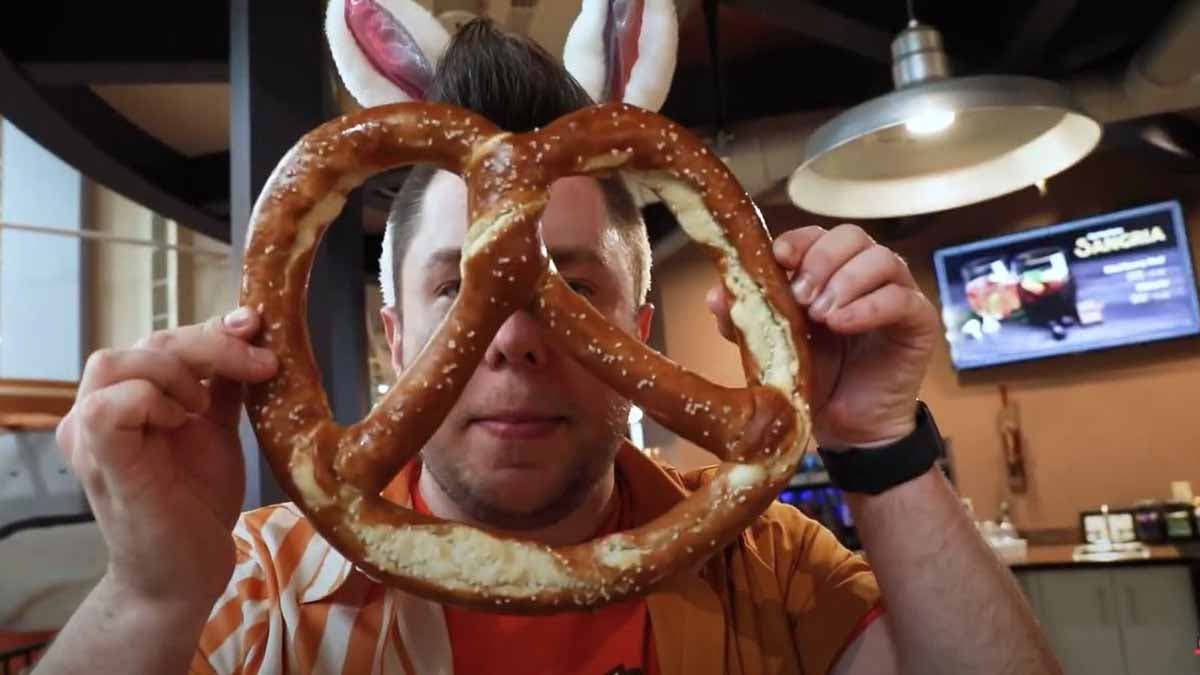 Employees with epic soft pretzel