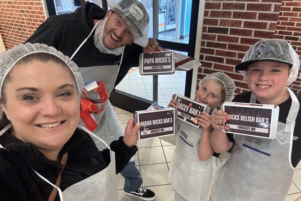 Family at Create Your Own Candy Bar