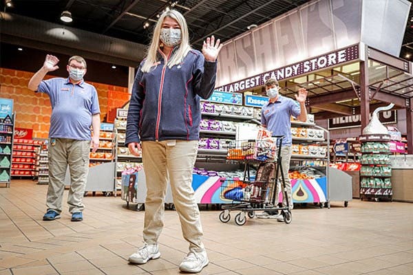 Employees in store