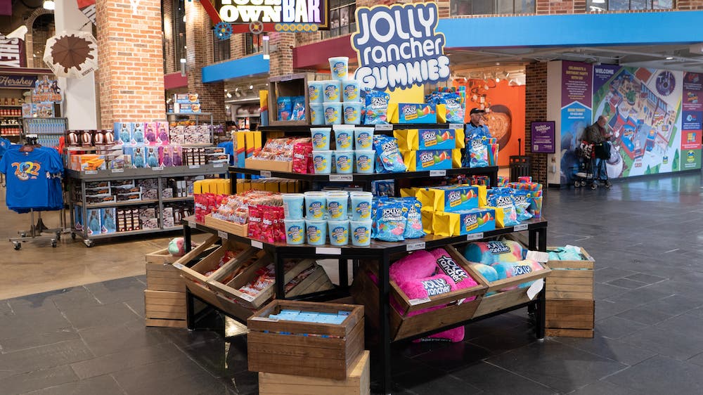 JOLLY RANCHER and TWIZZLER Chocolate retail display