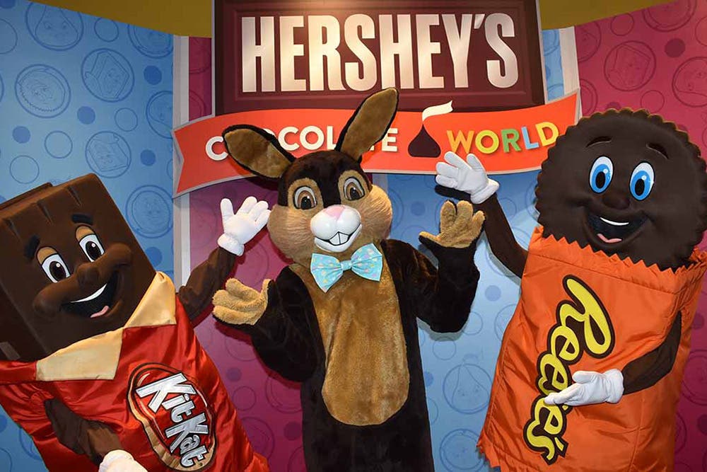 Easter Bunny with HERSHEY'S Characters