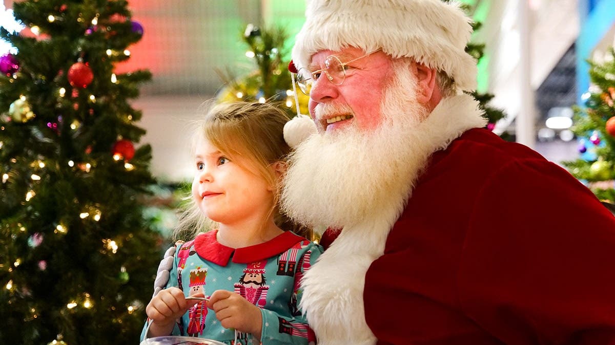 Santa with child