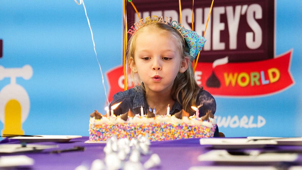 Girl at Birthday Party